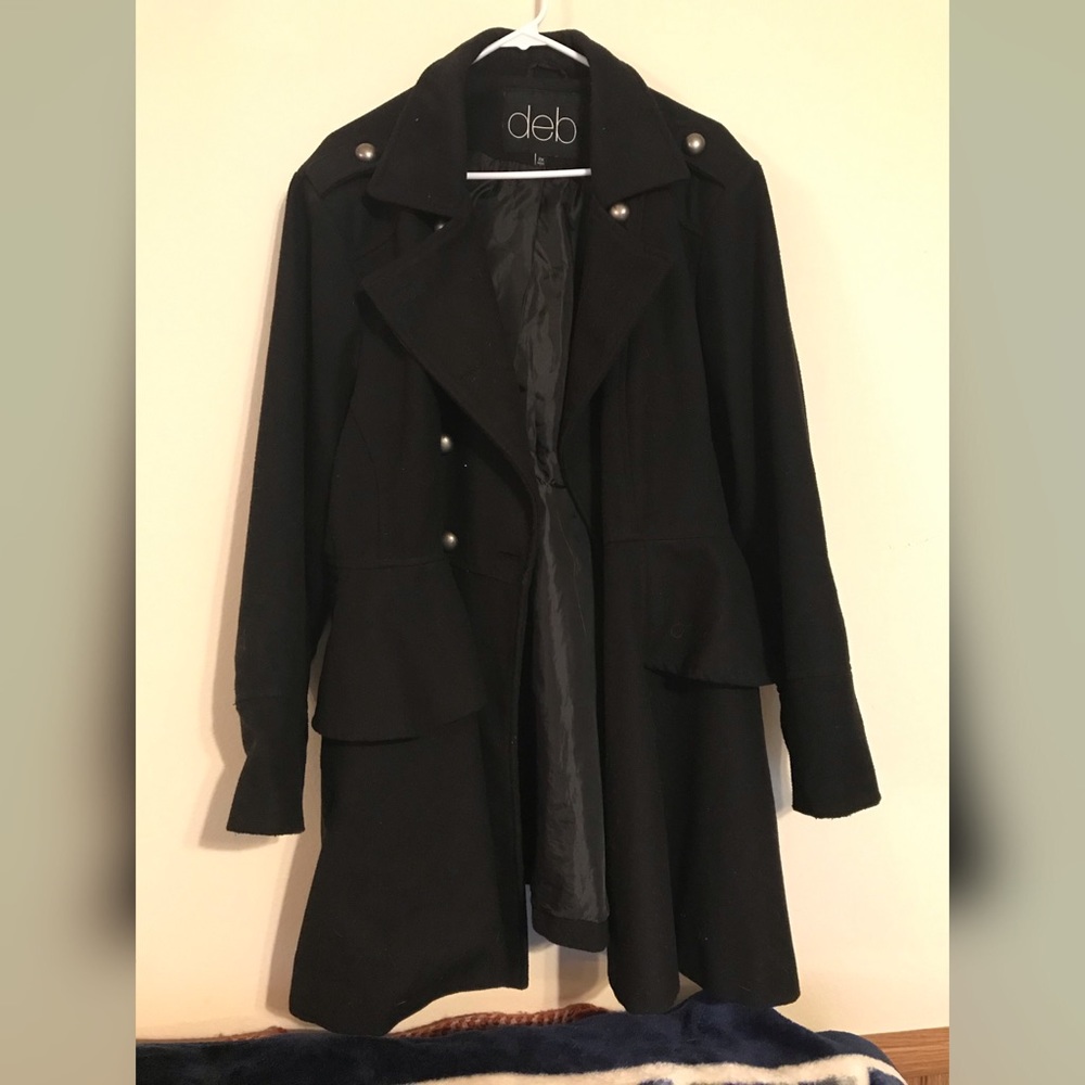 Beautiful Black Pea Coat